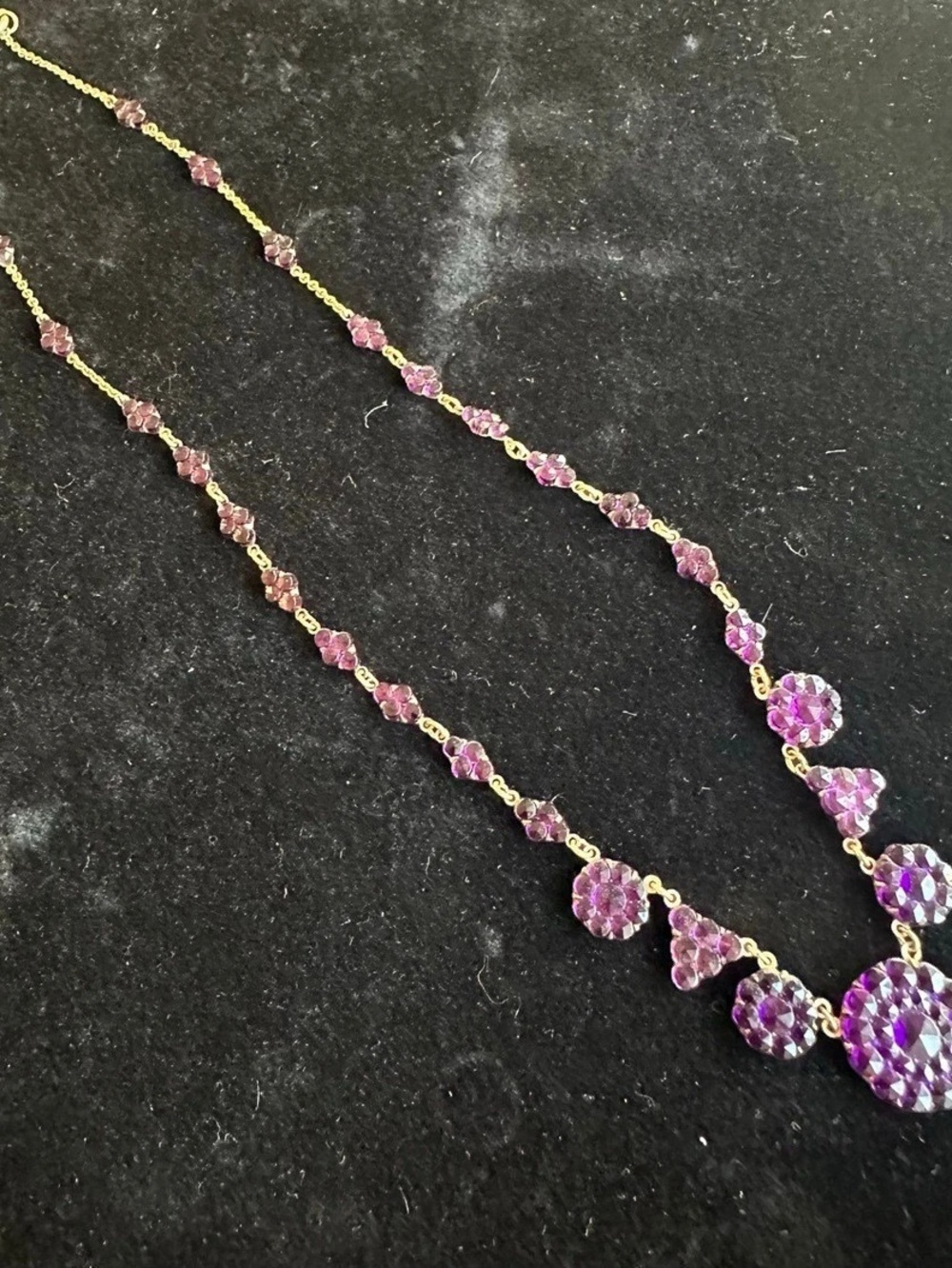 Purple Crystal Pendant Necklace
